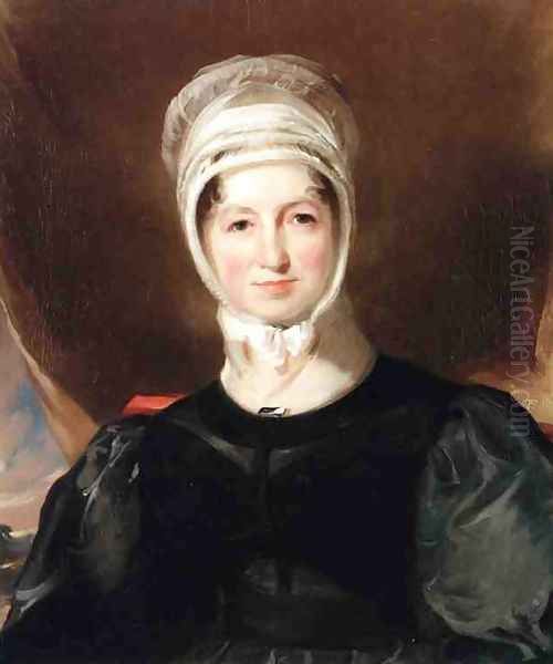 Portrait of Mrs. Ebenezer Stott Oil Painting by Thomas Sully