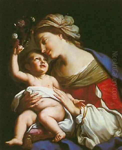 Virgin and Child Oil Painting by Elisabetta Sirani