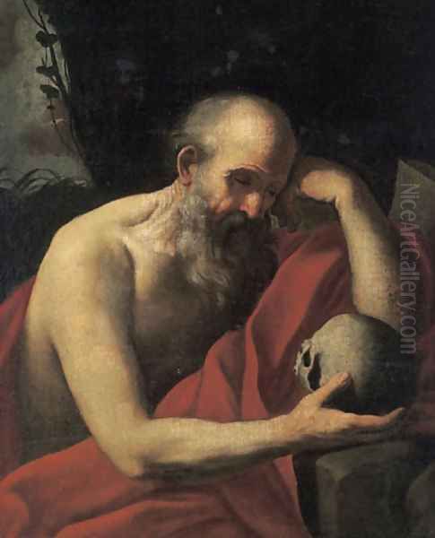 St. Jerome Oil Painting by Elisabetta Sirani