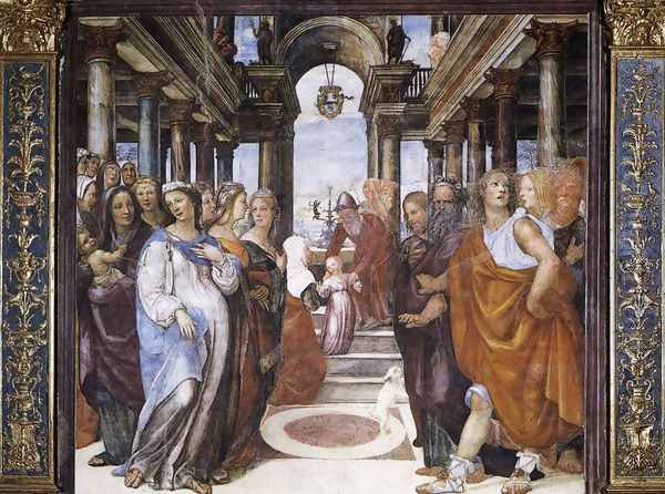 The Presentation Of The Virgin In The Temple 1518 Oil Painting by Il Sodoma (Giovanni Antonio Bazzi)