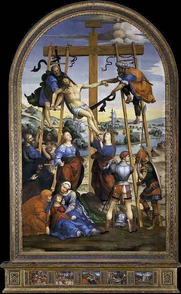 Deposition From The Cross 1510-13 Oil Painting by Il Sodoma (Giovanni Antonio Bazzi)