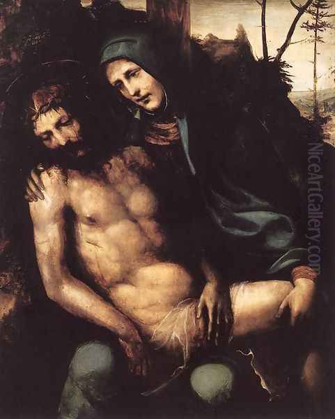 Pietà c. 1540 Oil Painting by Il Sodoma (Giovanni Antonio Bazzi)