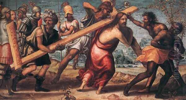 The Road to Calvary c. 1510 Oil Painting by Il Sodoma (Giovanni Antonio Bazzi)