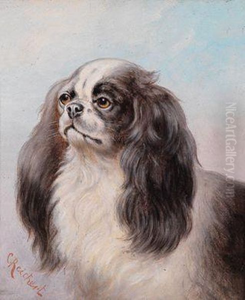 Ein Pekinese Oil Painting by Carl Reichert