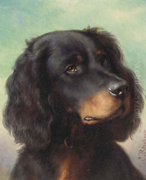 A Gordon Setter by Carl Reichert