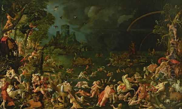 The Flood, 1515 Oil Painting by Jan Van Scorel