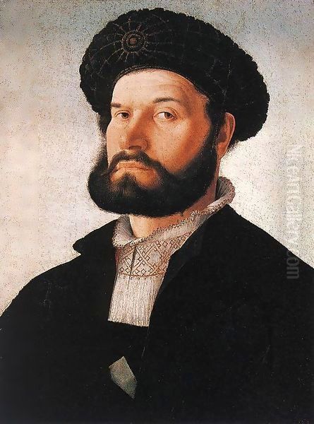 Portrait of a Venetian Man Oil Painting by Jan Van Scorel