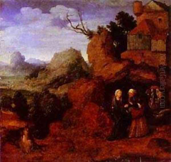 The Visitation Oil Painting by Jan Van Scorel