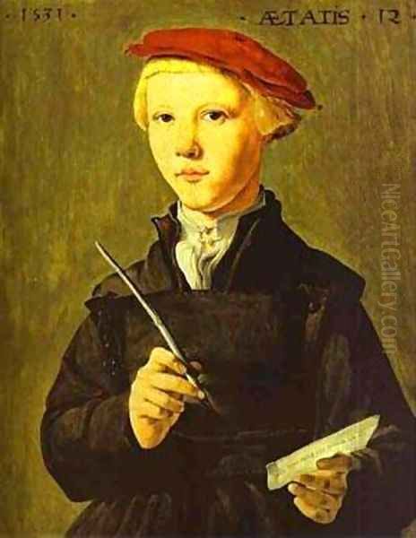 The Schoolboy 1531 Oil Painting by Jan Van Scorel