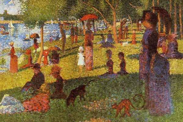 An Afternoon at La Grande Jatte Oil Painting by Georges Seurat