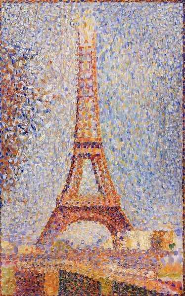 The Eiffel Tower Oil Painting by Georges Seurat