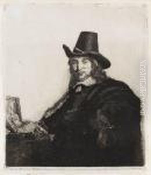 Jan Asselyn, Painter Oil Painting by Rembrandt Van Rijn