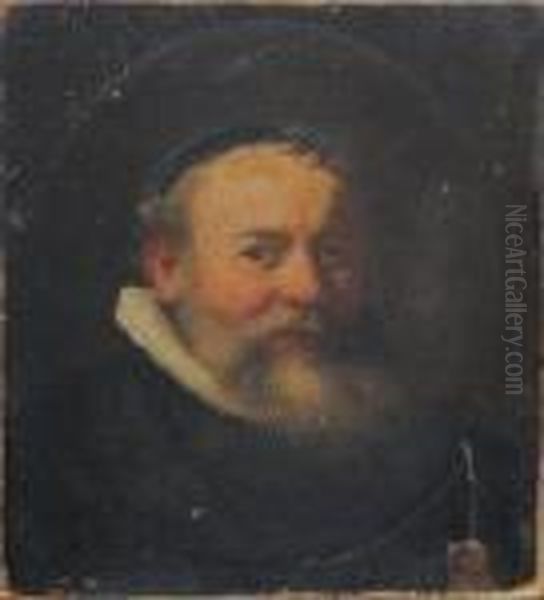 Head Of A Man Oil Painting by Rembrandt Van Rijn