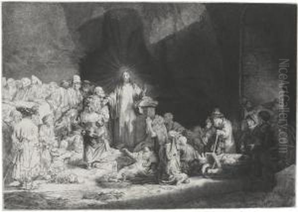 The Hundred Guilder Print Oil Painting by Rembrandt Van Rijn