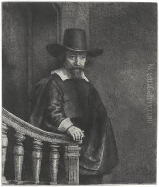 Ephraim Bonus, Jewish Physician Oil Painting by Rembrandt Van Rijn