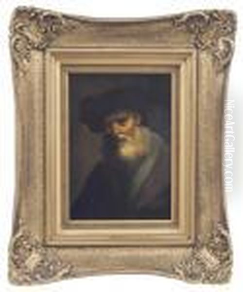 Portrait Of An Elderly Man Oil Painting by Rembrandt Van Rijn