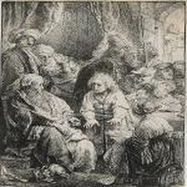 Joseph Telling His Dreams Oil Painting by Rembrandt Van Rijn