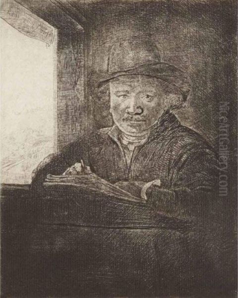 Self-portrait Oil Painting by Rembrandt Van Rijn