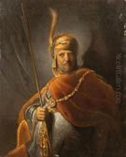 El Rey Saul Oil Painting by Rembrandt Van Rijn