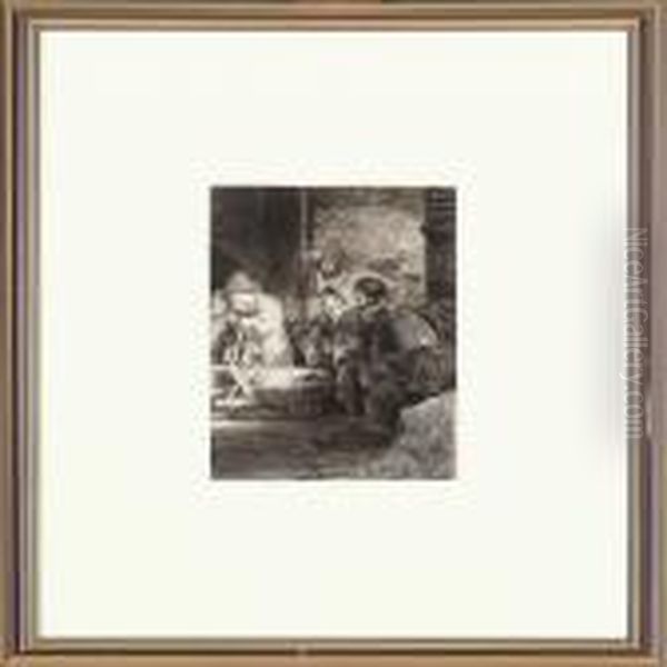 Christ Healing The Sick Oil Painting by Rembrandt Van Rijn