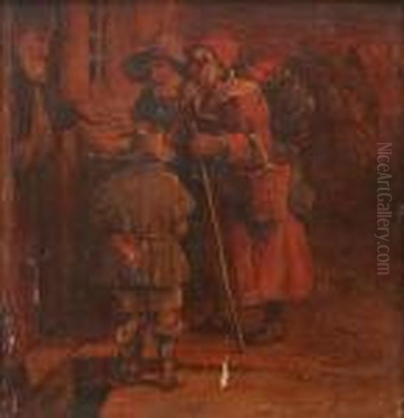 Allmosan Oil Painting by Rembrandt Van Rijn