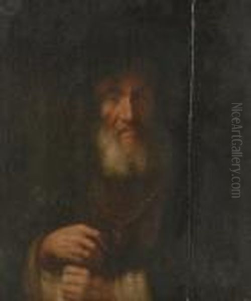 Old Man In A Rich Costume Oil Painting by Rembrandt Van Rijn