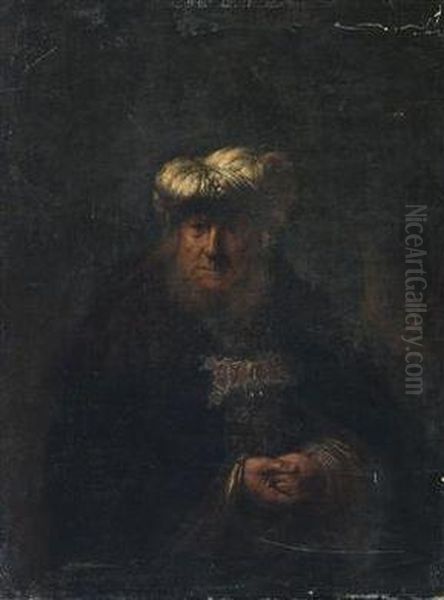 King Uzziah Oil Painting by Rembrandt Van Rijn