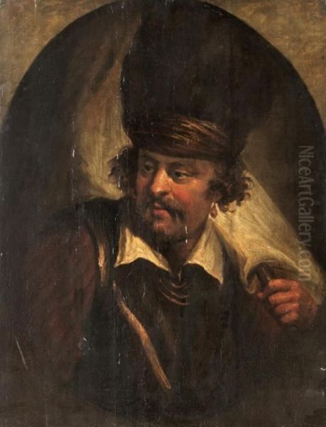 Man I Orientaliska Klader Oil Painting by Rembrandt Van Rijn