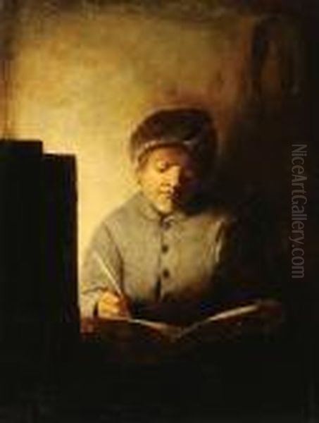 An Astrologer In His Study Oil Painting by Rembrandt Van Rijn