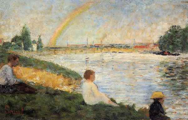 Rainbow Oil Painting by Georges Seurat