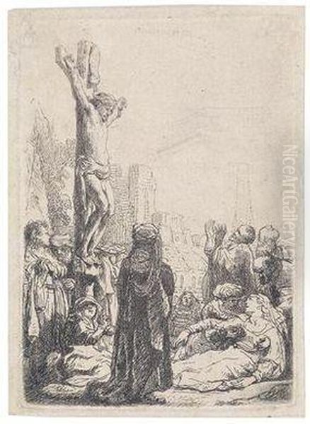 Crucifixion Oil Painting by Rembrandt Van Rijn