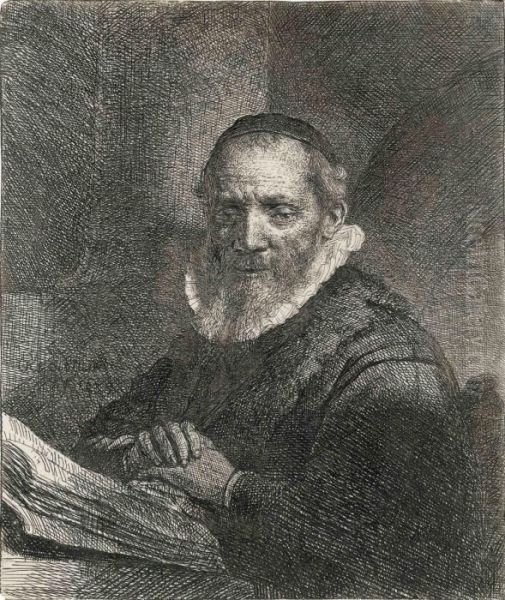 Jan Cornelis Sylvius, Preacher Oil Painting by Rembrandt Van Rijn