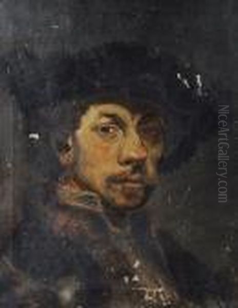 Portrait Of The Artist Oil Painting by Rembrandt Van Rijn