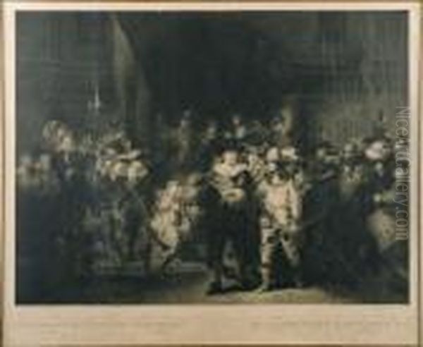 Bourgeoisie Armee D'amsterdam Oil Painting by Rembrandt Van Rijn