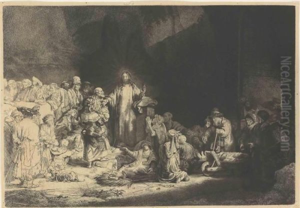 'the Hundred Guilder Print' Oil Painting by Rembrandt Van Rijn