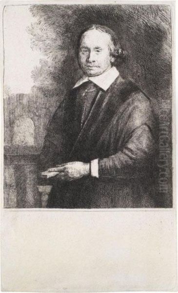 Jan Antonides Van Der Linden Oil Painting by Rembrandt Van Rijn