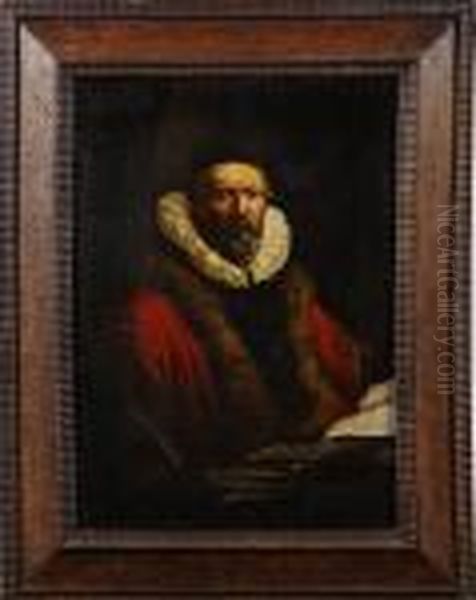 Mansportratt Oil Painting by Rembrandt Van Rijn