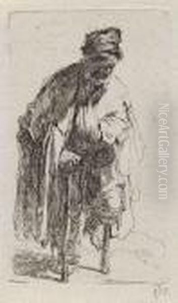 Beggar With A Wooden Leg Oil Painting by Rembrandt Van Rijn