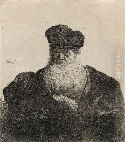 Old Man With Beard Oil Painting by Rembrandt Van Rijn