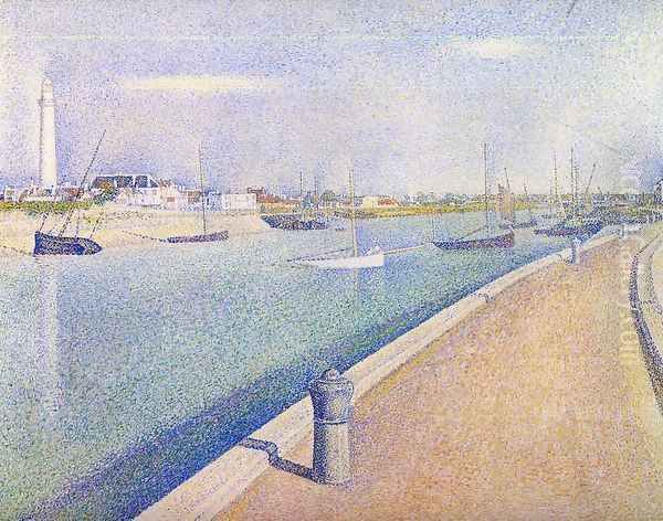 The Channel at Gravelines, Petit-Fort-Philippe Oil Painting by Georges Seurat