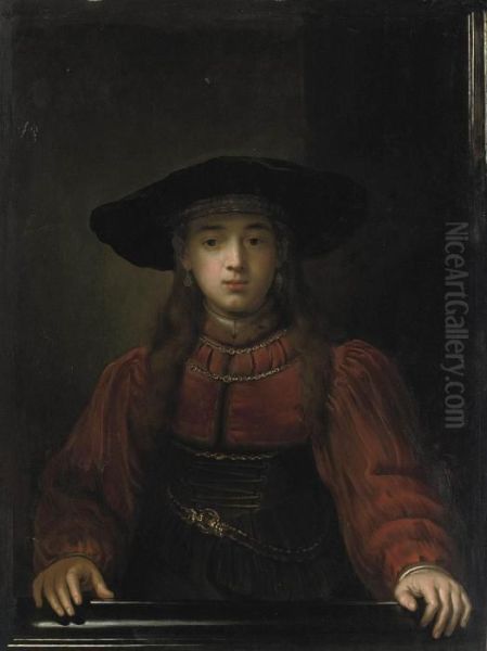 Portrait Of A Young Girl Oil Painting by Rembrandt Van Rijn