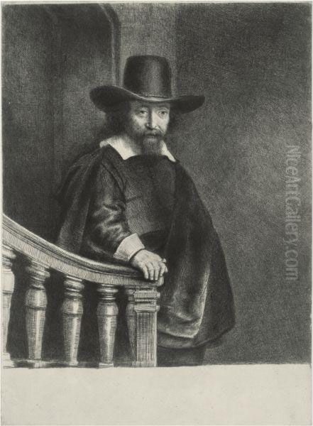 Ephraim Bonus, Jewish Physician Oil Painting by Rembrandt Van Rijn