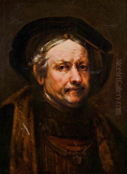 Selbstportrat Rembrandts Oil Painting by Rembrandt Van Rijn