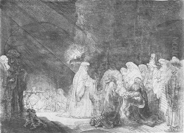 Thepresentation In The Temple Oil Painting by Rembrandt Van Rijn