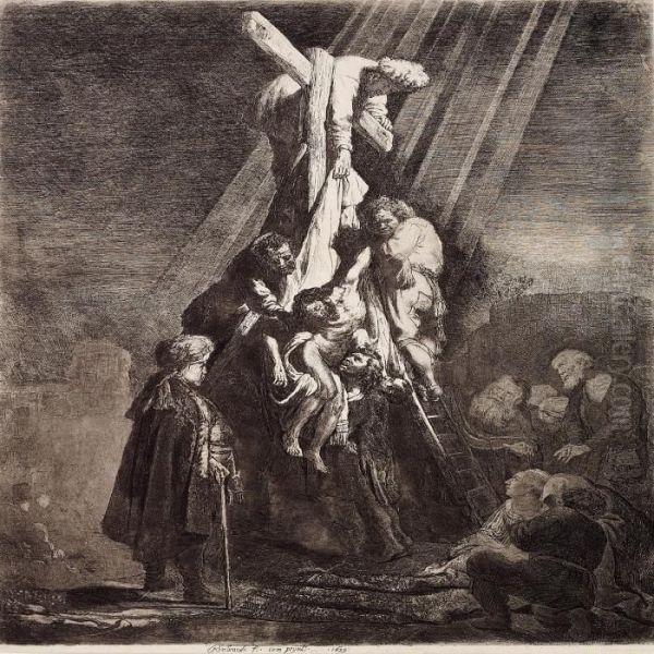 The Descent From The Cross Oil Painting by Rembrandt Van Rijn