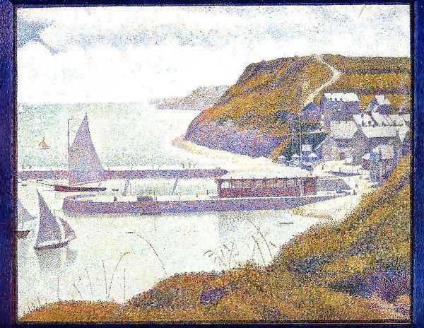 Port-en-Bessin, The Outer Harbor, High Tide Oil Painting by Georges Seurat