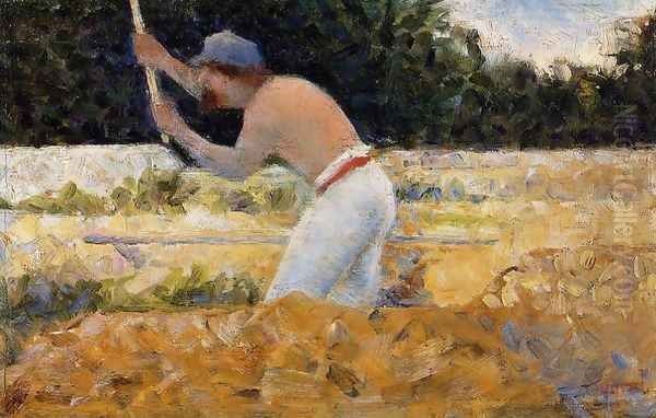 The Stone Breaker I Oil Painting by Georges Seurat