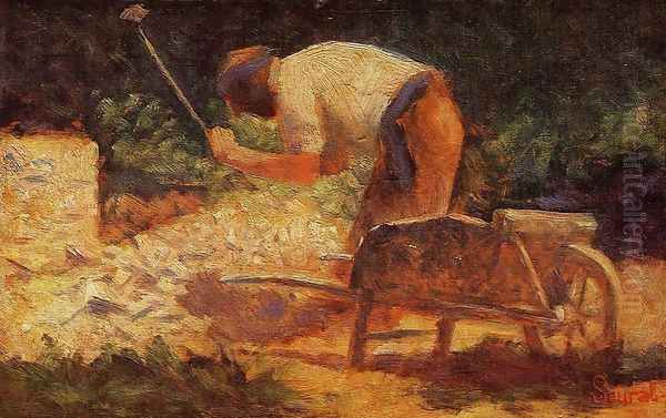 The Stone Breaker II Oil Painting by Georges Seurat