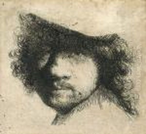 Self Portrait Oil Painting by Rembrandt Van Rijn