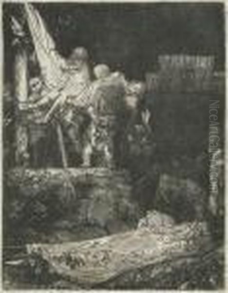 The Descent From The Cross By Torchlight Oil Painting by Rembrandt Van Rijn